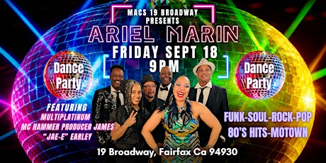 Artel Marin Dance Party at Mac’s in Fairfax - Live Music at Mac’s at 19 Broadway