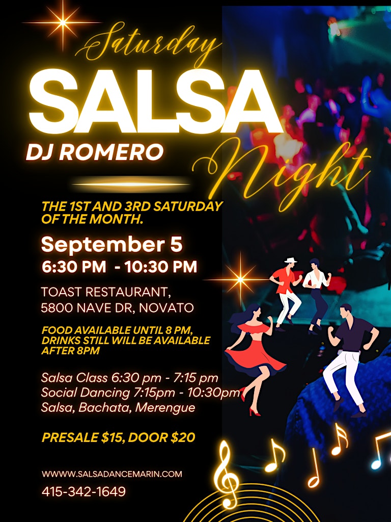 Salsa Saturday! - Live Music at Toast Restaurant