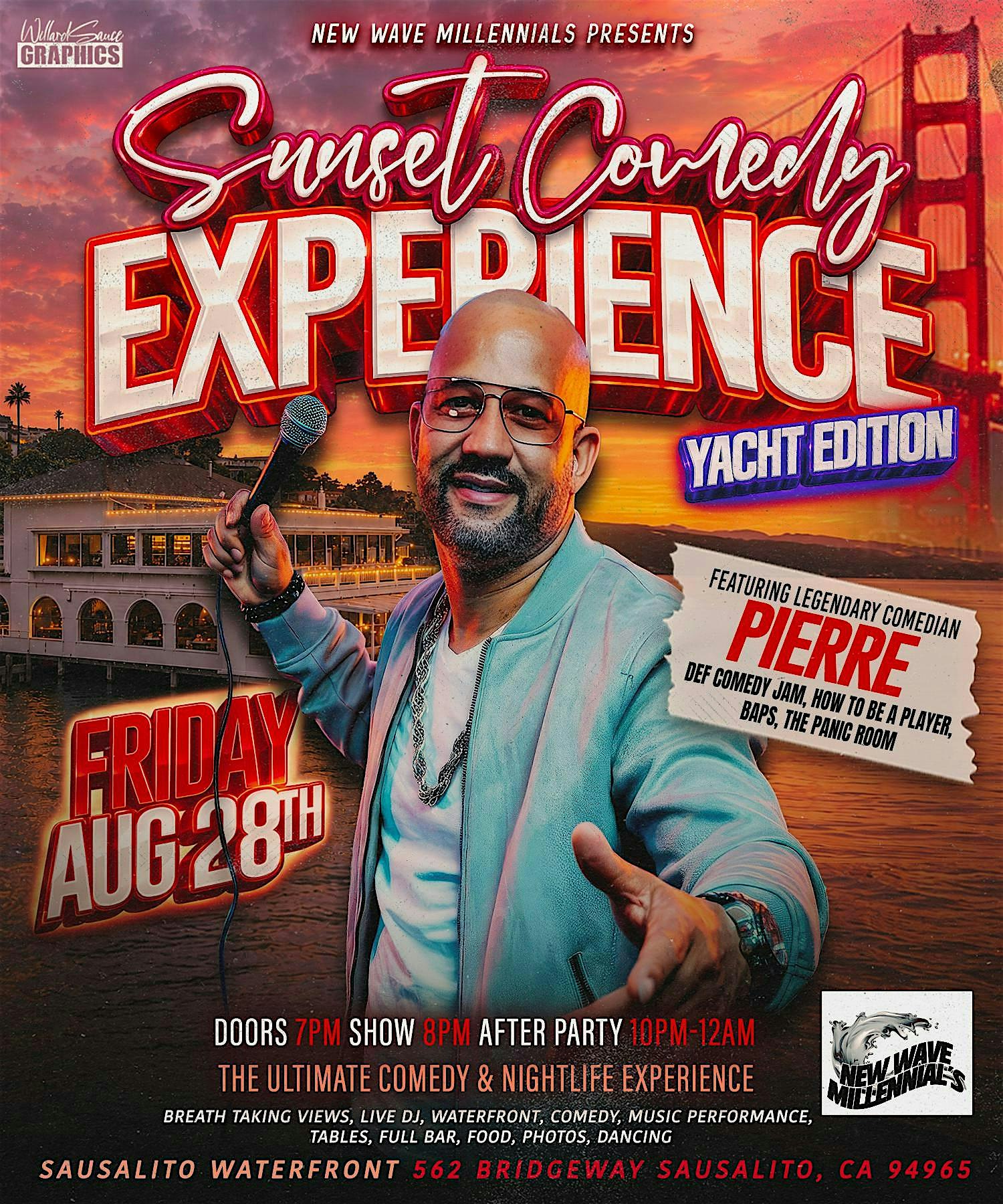 Sunset Comedy Experience- Yacht Edition - Comedy at Eria Events