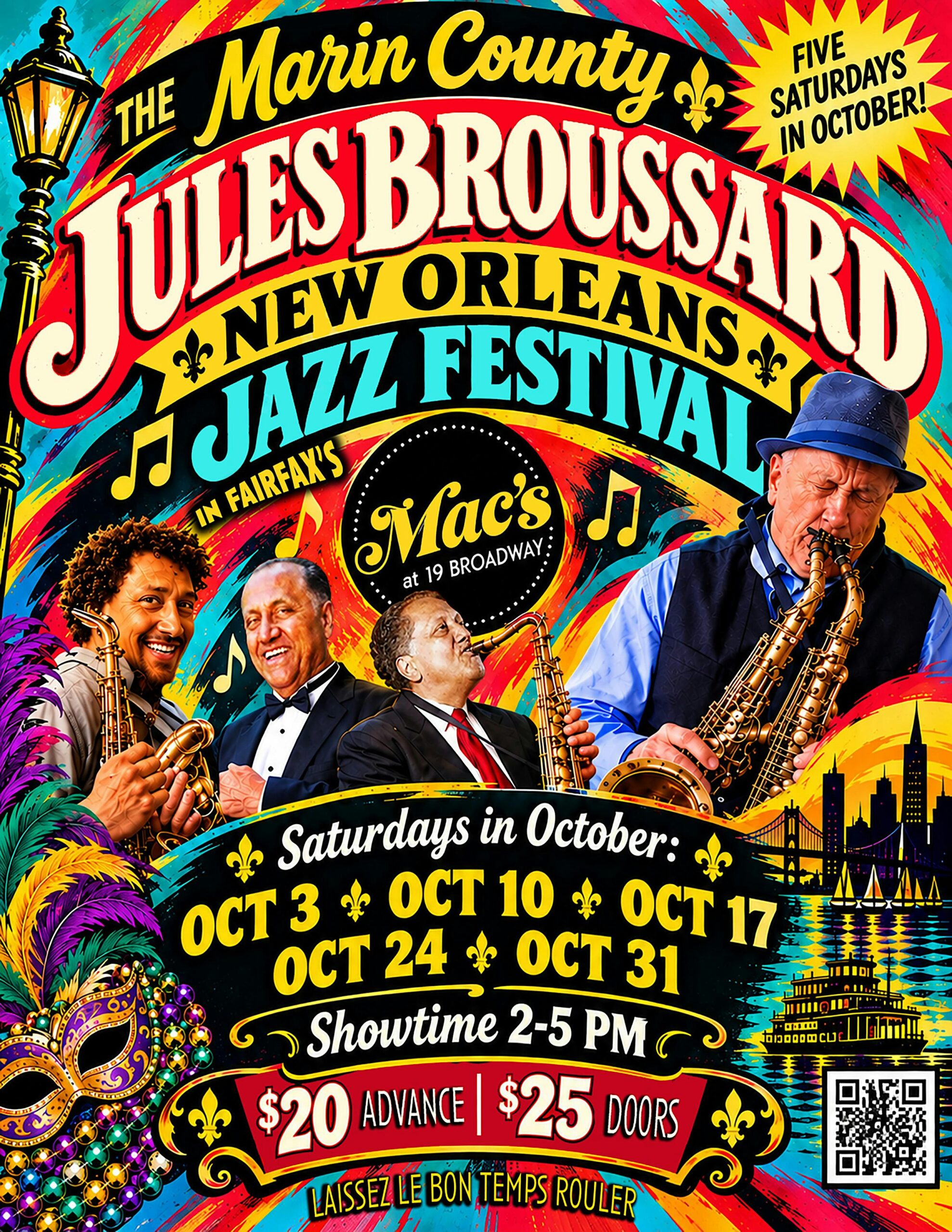 Jules Broussard New Orleans Jazz Festival at Mac’s | Fairfax at Mac’s at 19 Broadway in Fairfax Jules Broussard New Orleans Jazz Festival at Mac’s | Fairfax at Mac's at 19 Broadway in Fairfax