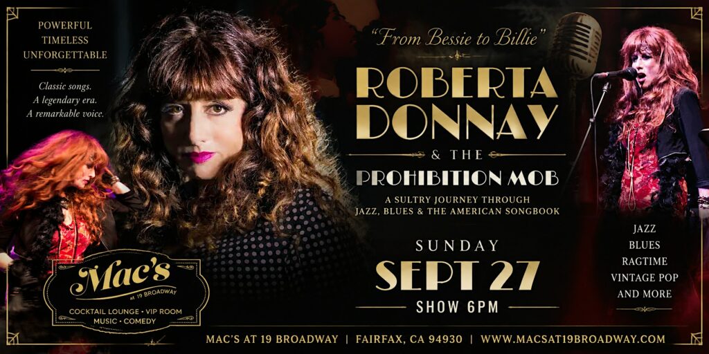 Roberta Donnay & The Prohibition Mob Live at Mac’s Fairfax at Mac’s at 19 Broadway