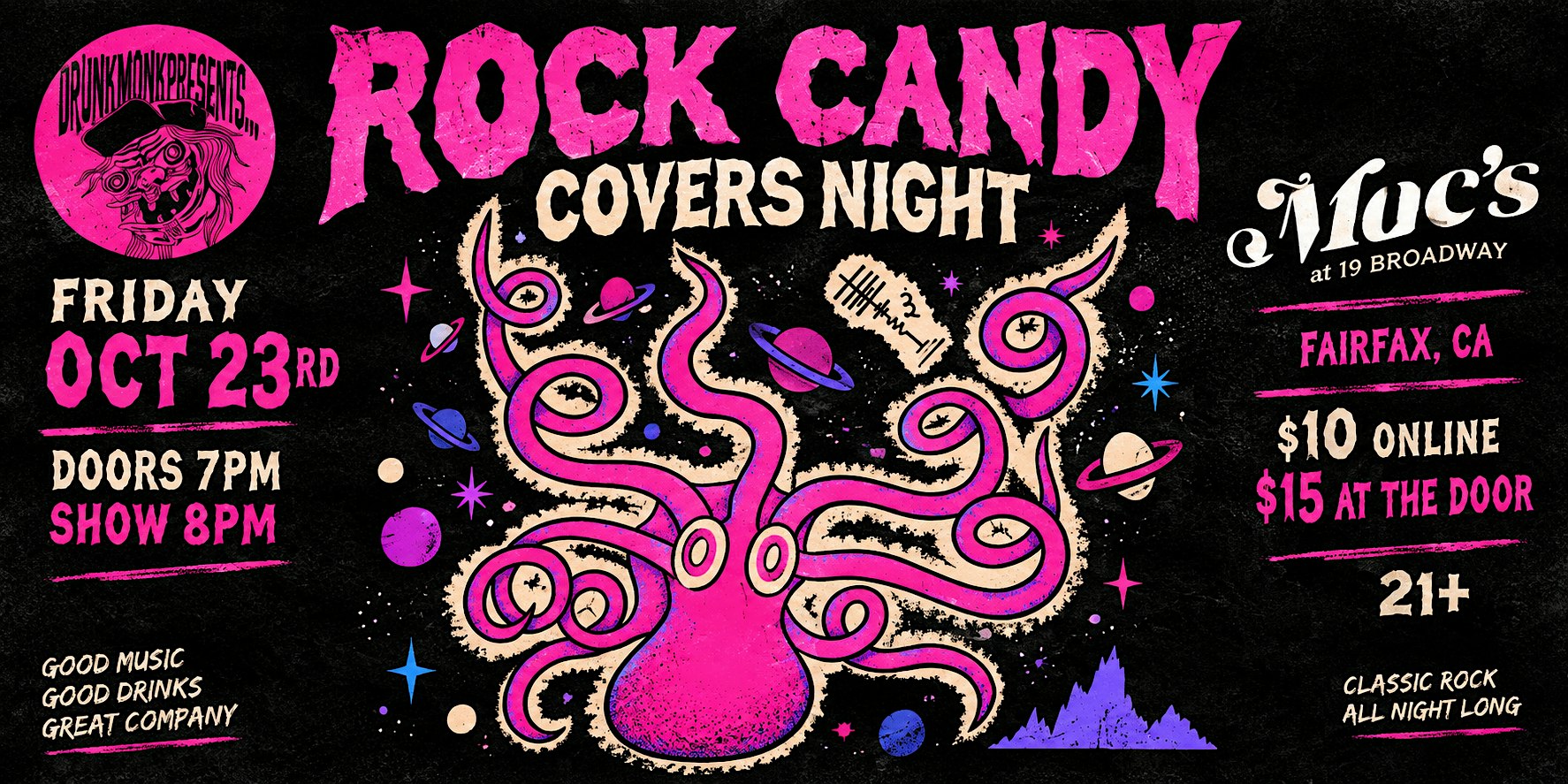 Rock Candy Covers Night at Mac’s | Classic Rock in Fairfax - Live Music at Mac’s at 19 Broadway