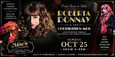 Roberta Donnay & The Prohibition Mob at Mac's at 19 Broadway in Fairfax
